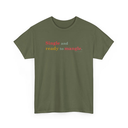 Single ready to mangle cotton t shirt