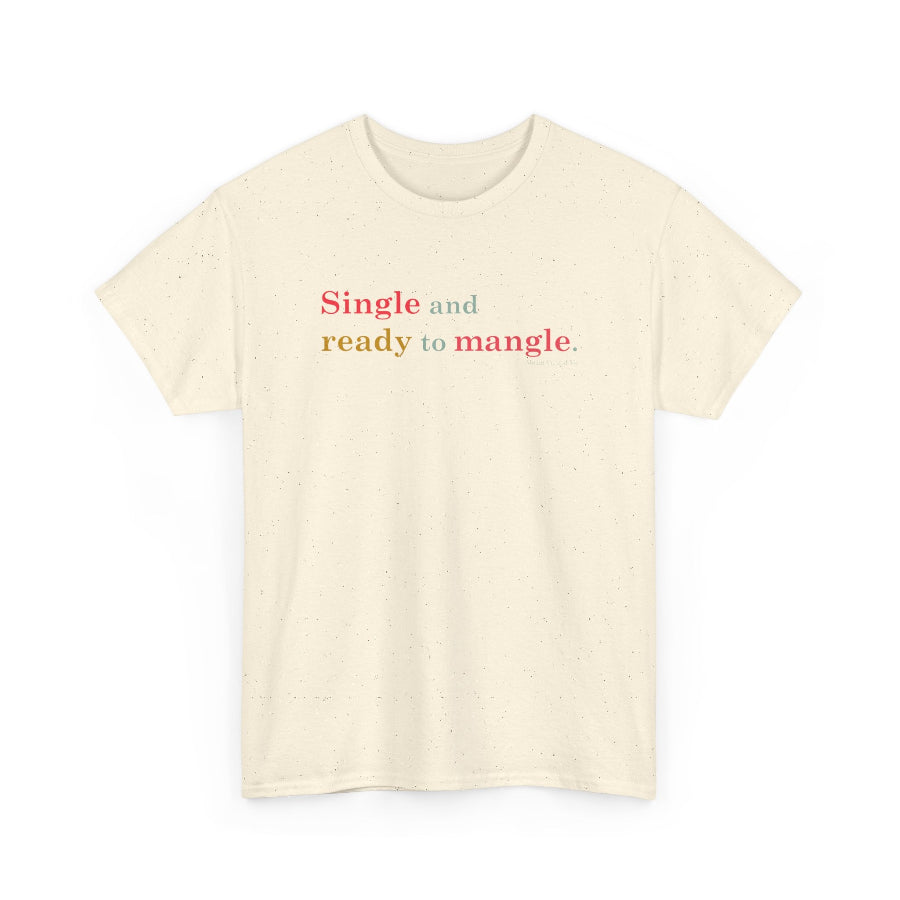 Single ready to mangle cotton t shirt