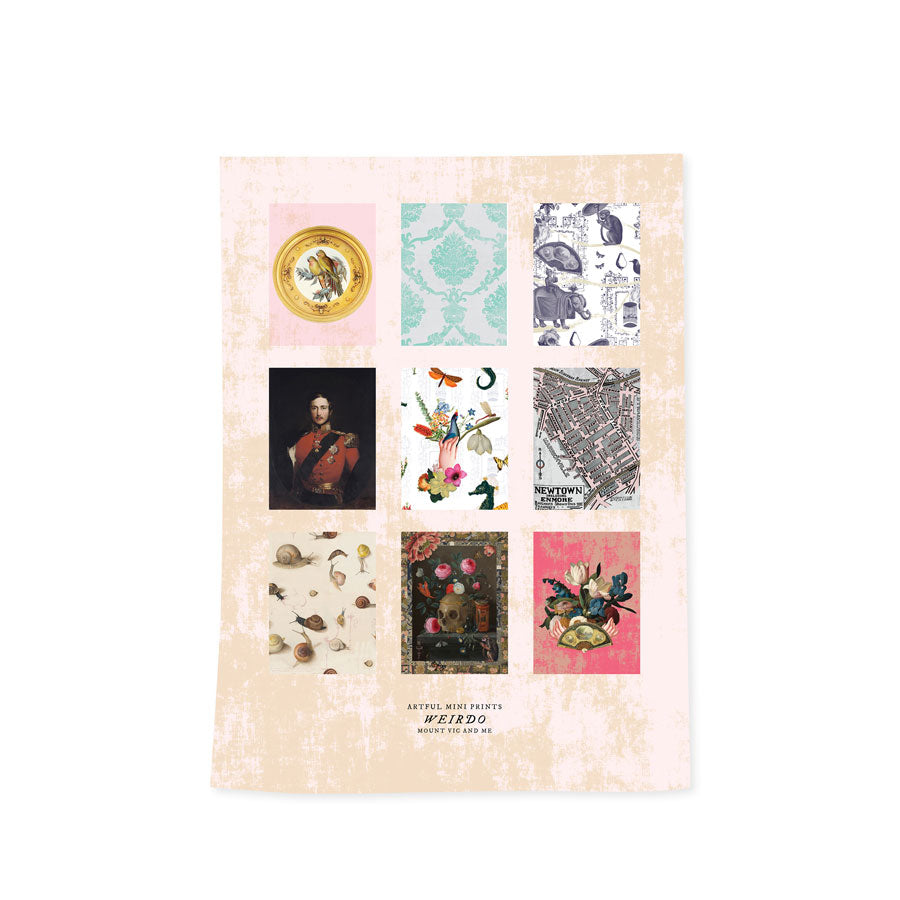 Slow Stitch mini art prints