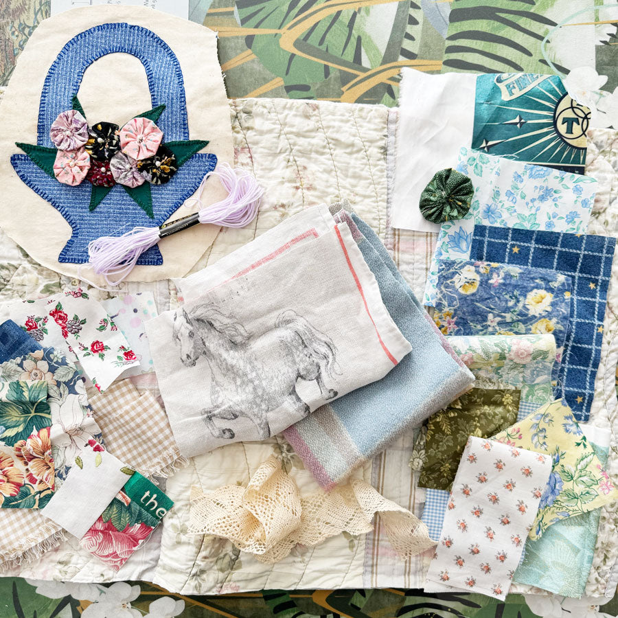 Slow stitch country rose pack