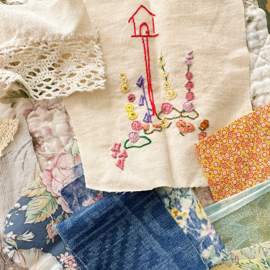 Slow stitch country rose pack