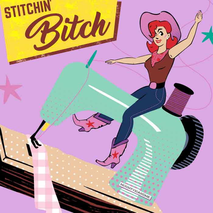 Stitchin' bitch classic t shirt