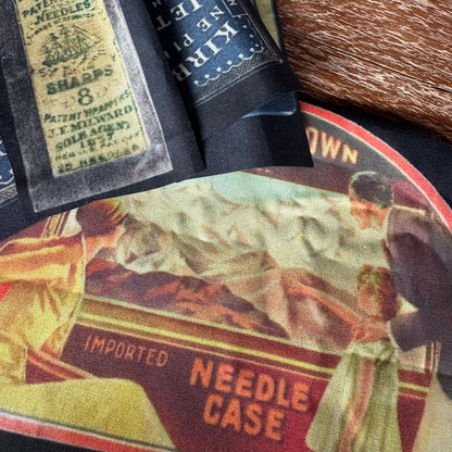 Sewing vintage fussy cut fabric pack