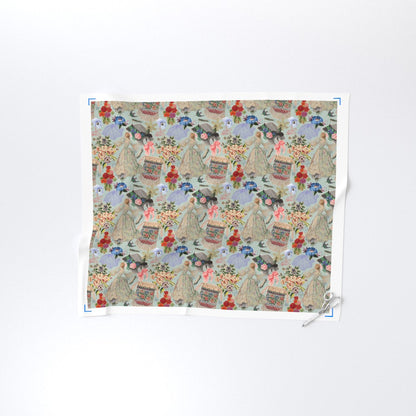 Fabric : Vintage Romance duck egg blue