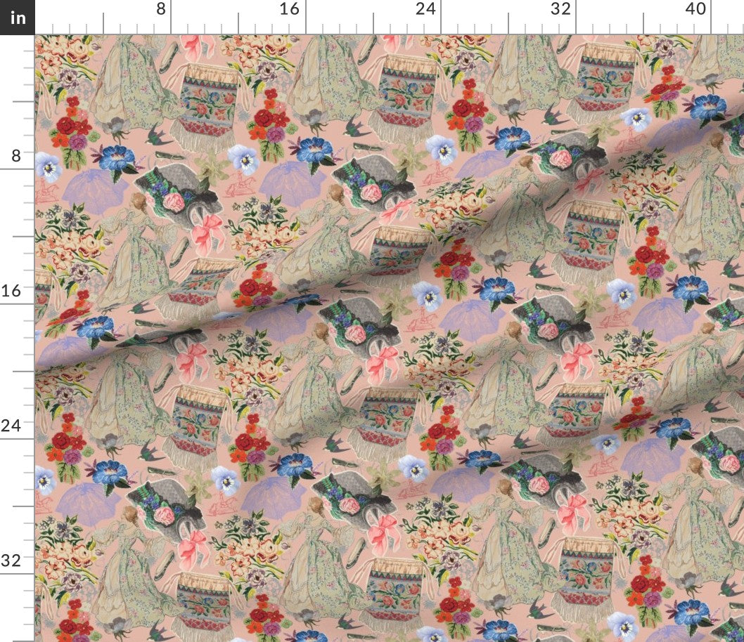 Fabric : Vintage Romance pink