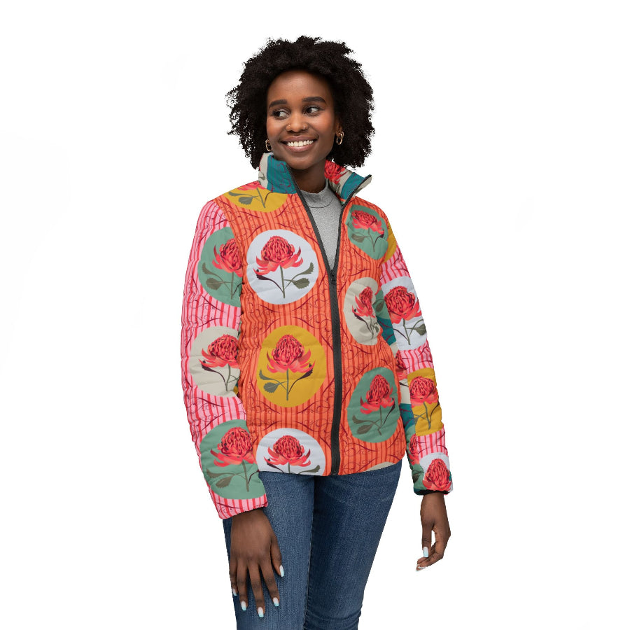 RTS Womens Puffer jacket Waratah Symphony M