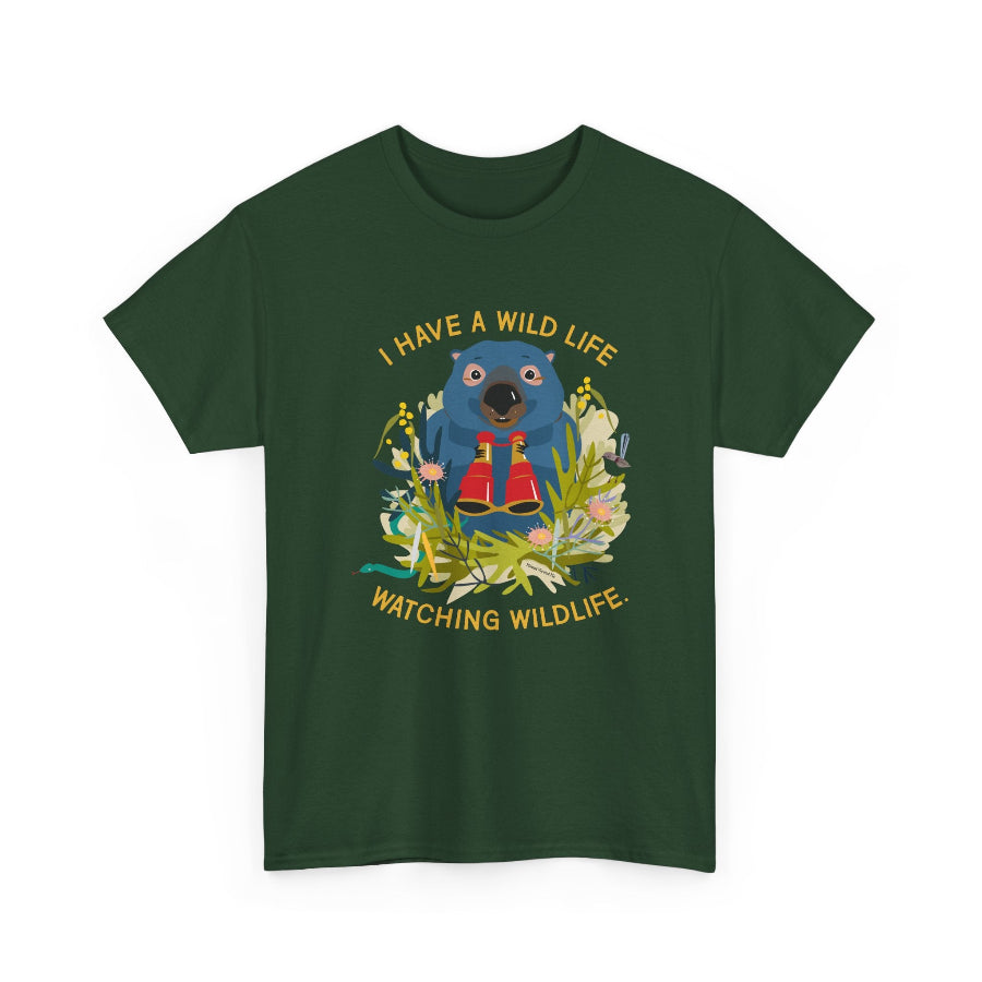 Watching wildlife classic cotton t shirt