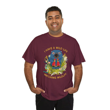 Watching wildlife classic cotton t shirt