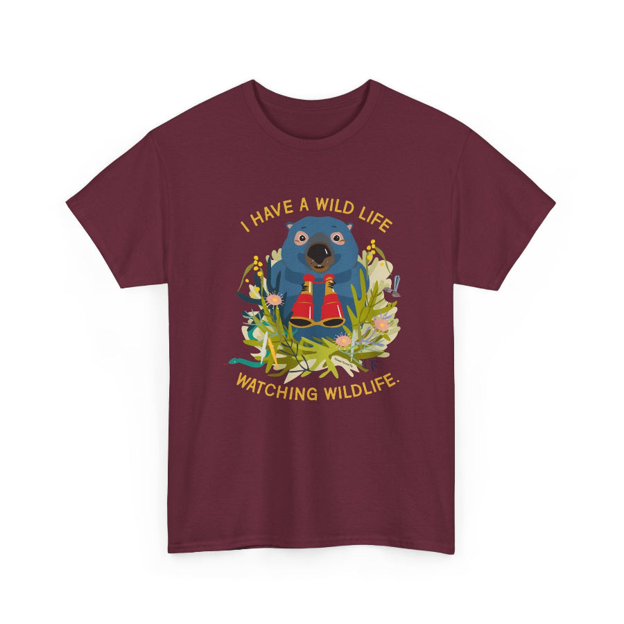 Watching wildlife classic cotton t shirt