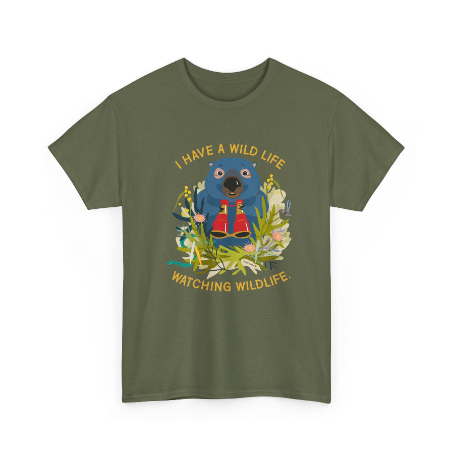 Watching wildlife classic cotton t shirt