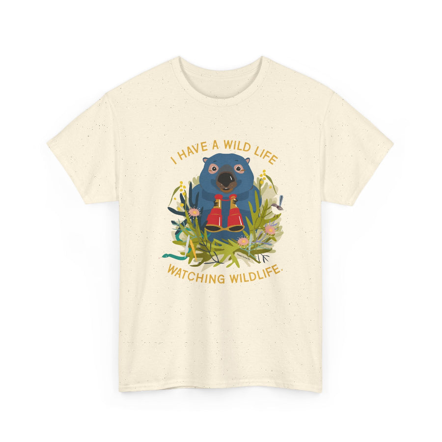 Watching wildlife classic cotton t shirt
