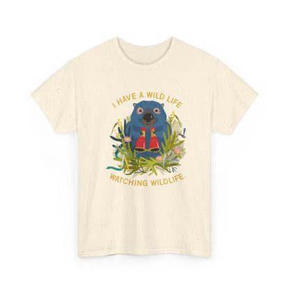 Watching wildlife classic cotton t shirt