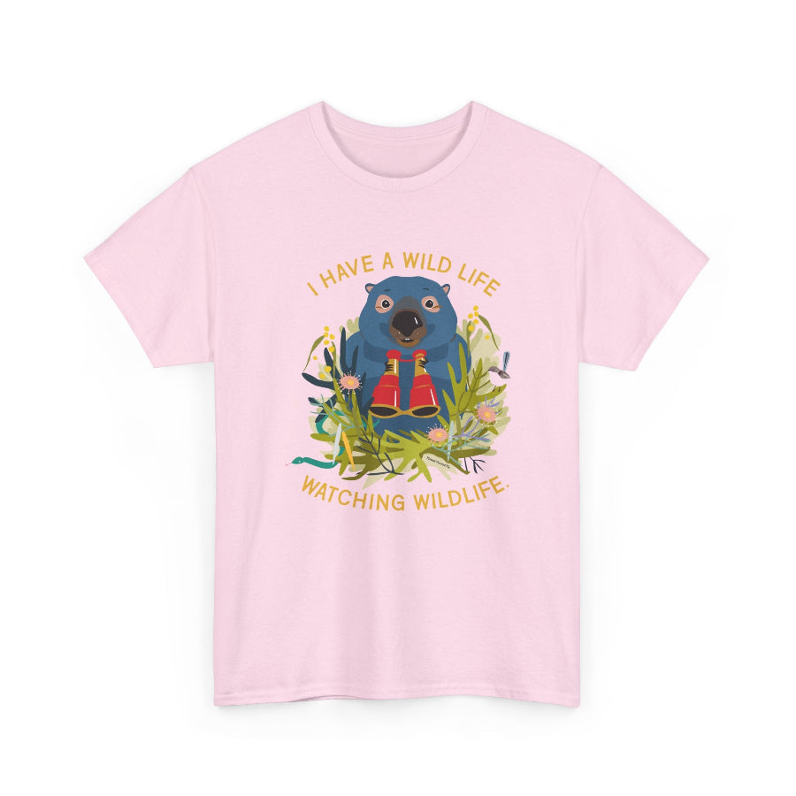 Watching wildlife classic cotton t shirt
