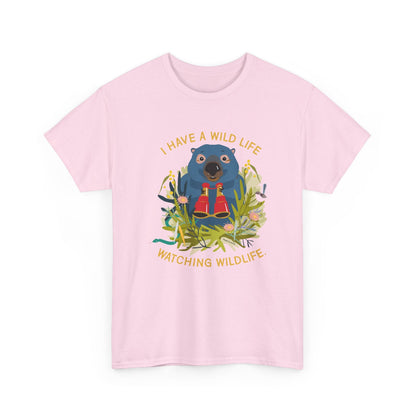 Watching wildlife classic cotton t shirt