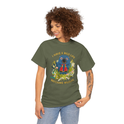 Watching wildlife classic cotton t shirt