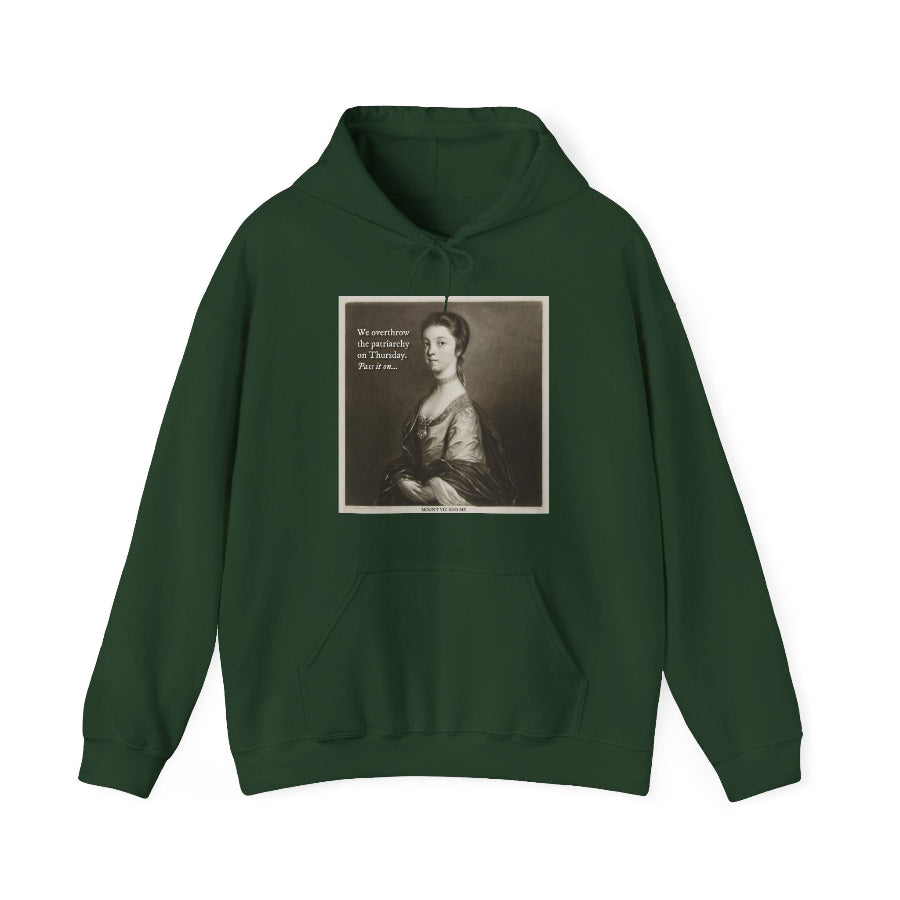 We overthrow the patriarchy on Thursday hoodie