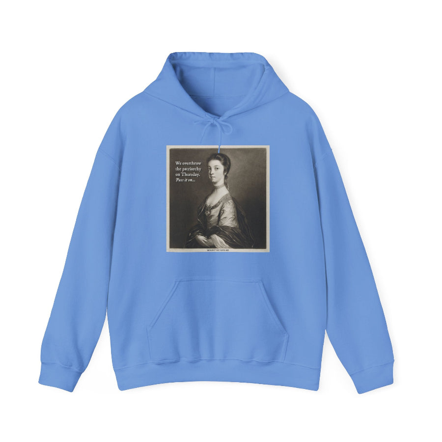 We overthrow the patriarchy on Thursday hoodie