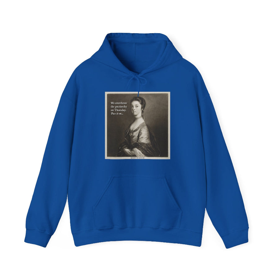 We overthrow the patriarchy on Thursday hoodie
