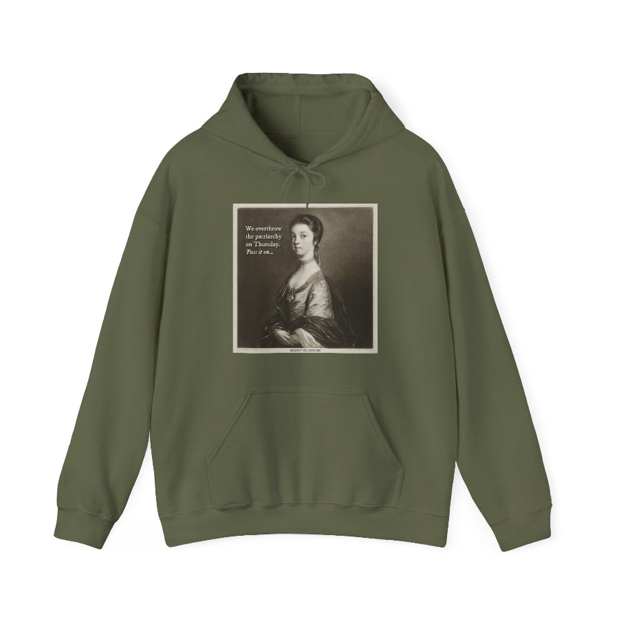We overthrow the patriarchy on Thursday hoodie