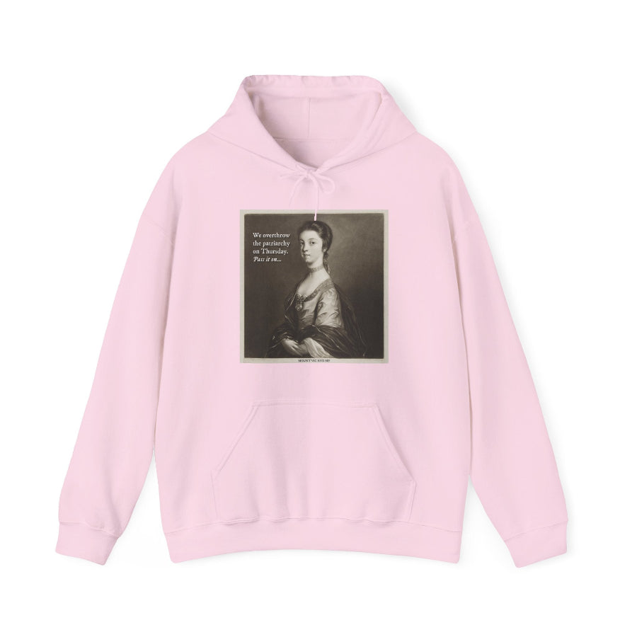 We overthrow the patriarchy on Thursday hoodie