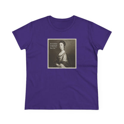 We overthrow the patriarchy on Thursday semi-fit t shirt