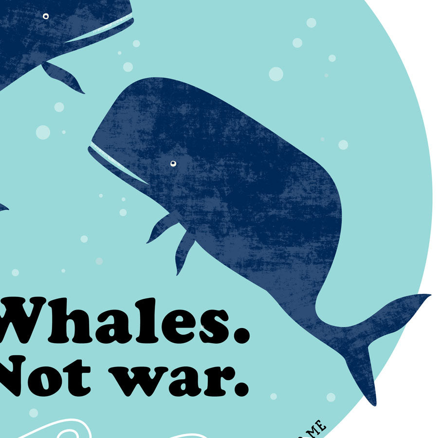 Whales. Not war. Classic t shirt
