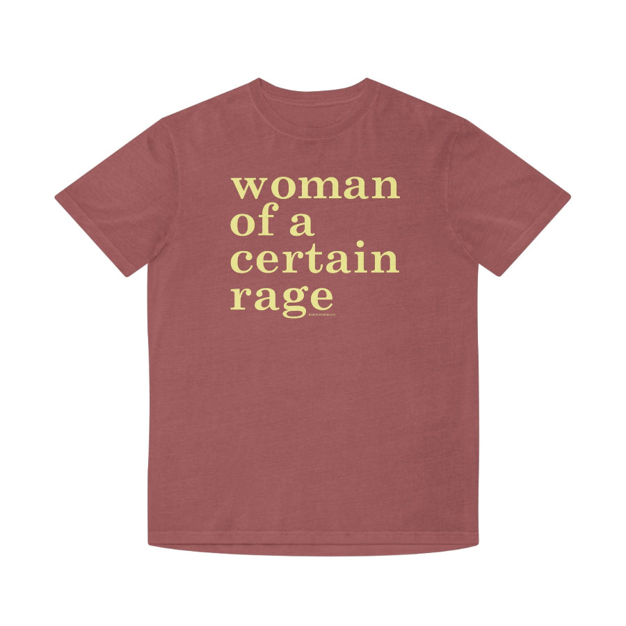 Woman of a certain rage faded t shirt