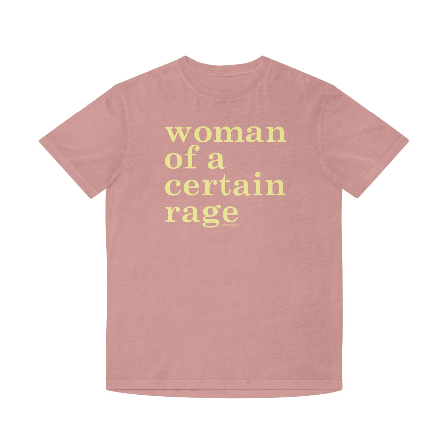 Woman of a certain rage faded t shirt