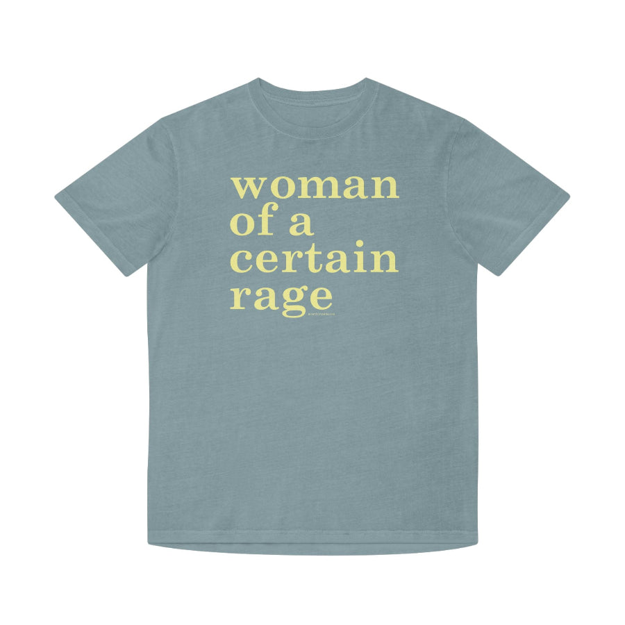 Woman of a certain rage faded t shirt