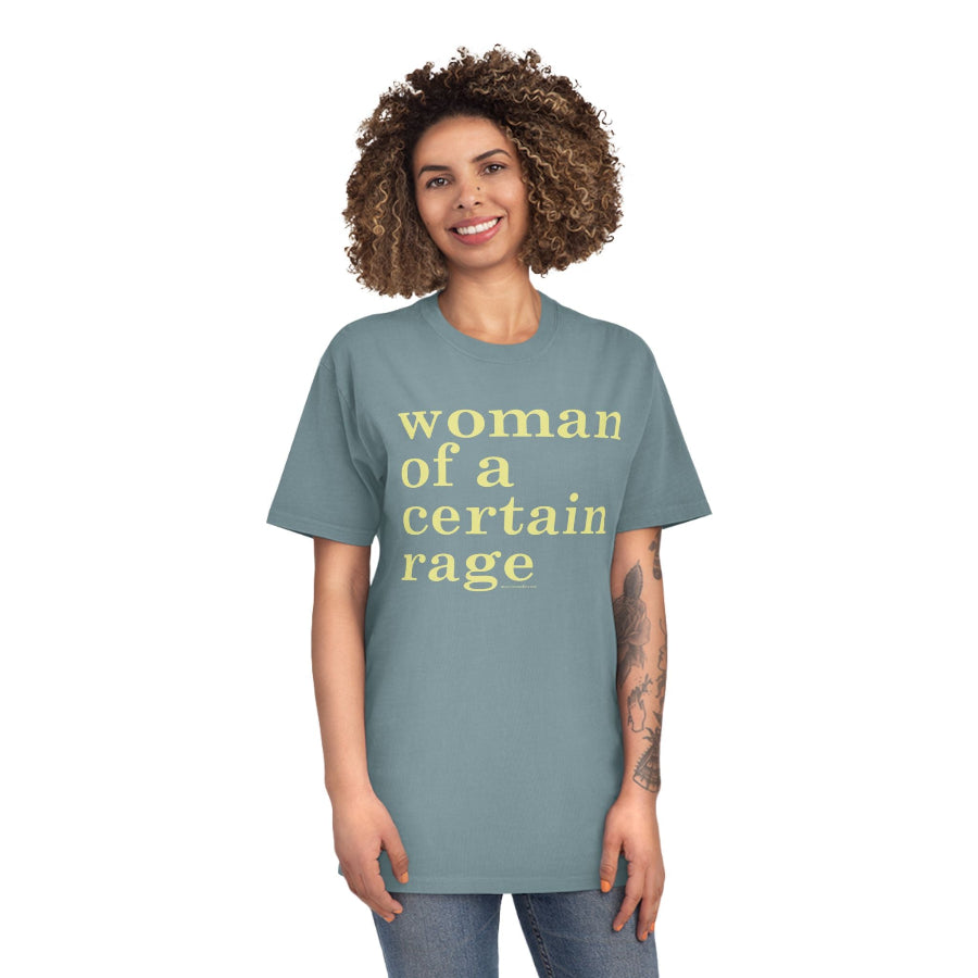 Woman of a certain rage faded t shirt
