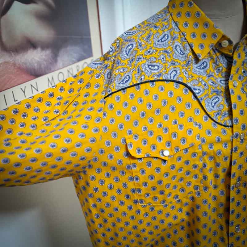 Classic Mistral yellow cowboy shirt