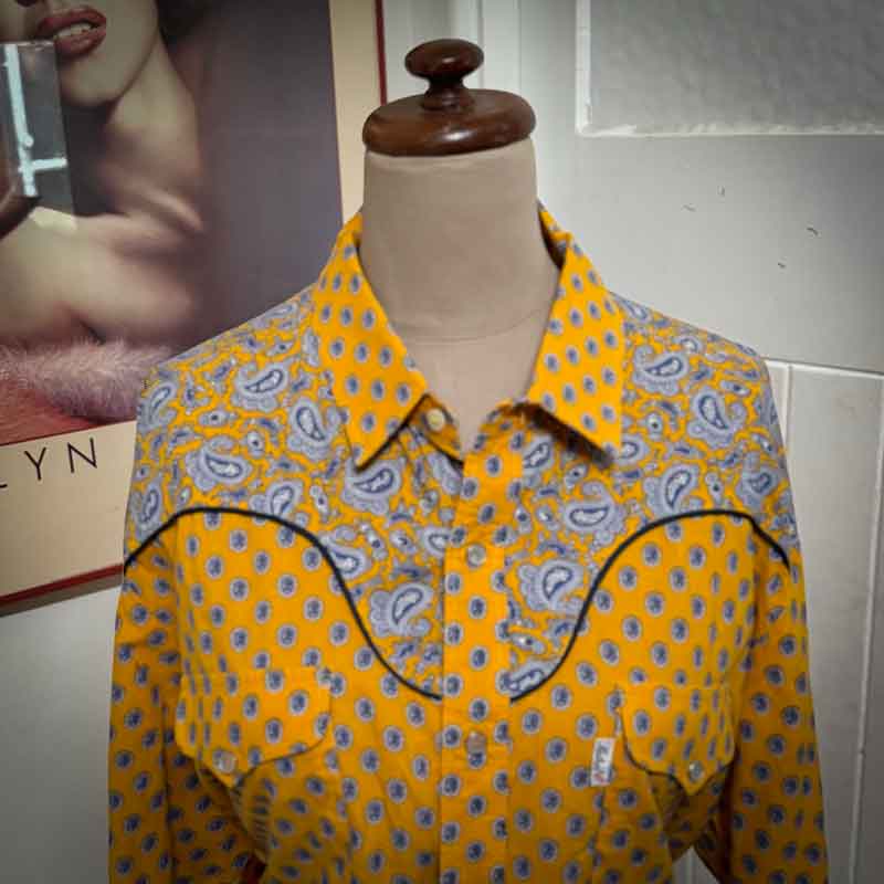 Classic Mistral yellow cowboy shirt