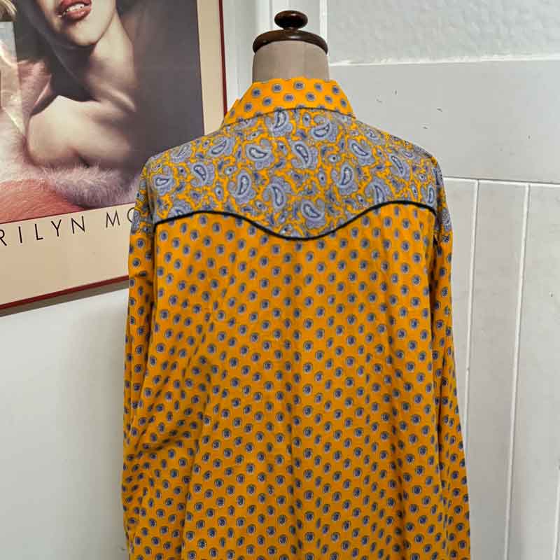 Classic Mistral yellow cowboy shirt