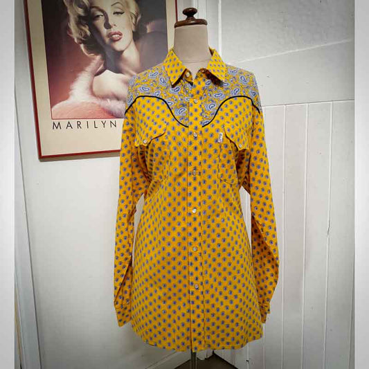 Classic Mistral yellow cowboy shirt