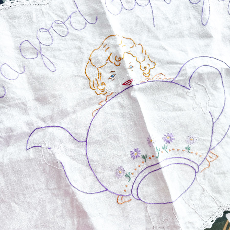 A good cup of tea doily