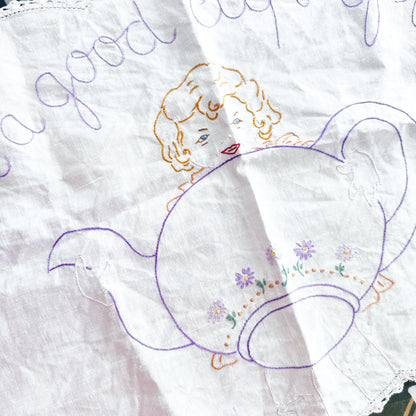 A good cup of tea doily