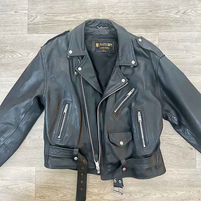 sz 46 Brando classic leather motorcycle jacket