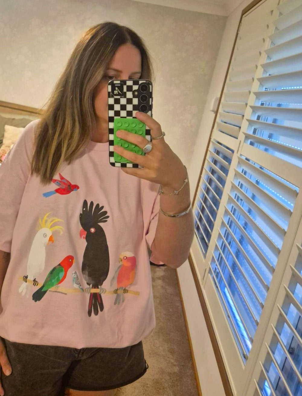 Australian birds classic cotton t shirt