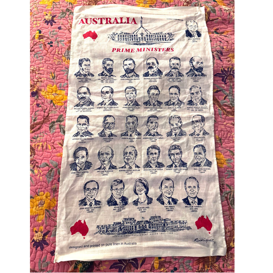 Aussie PM tea towel