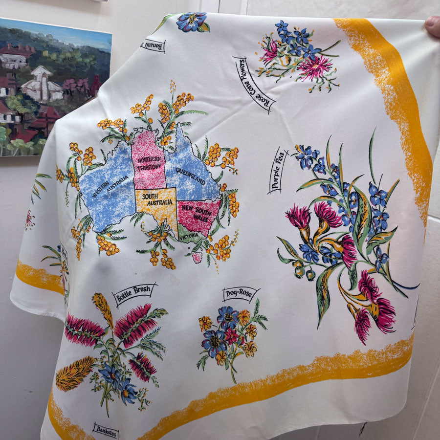 Australiana square tablecloth