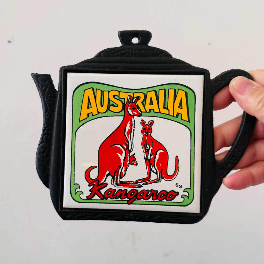 Australiana tea pot trivet