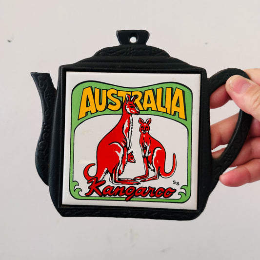 Australiana tea pot trivet