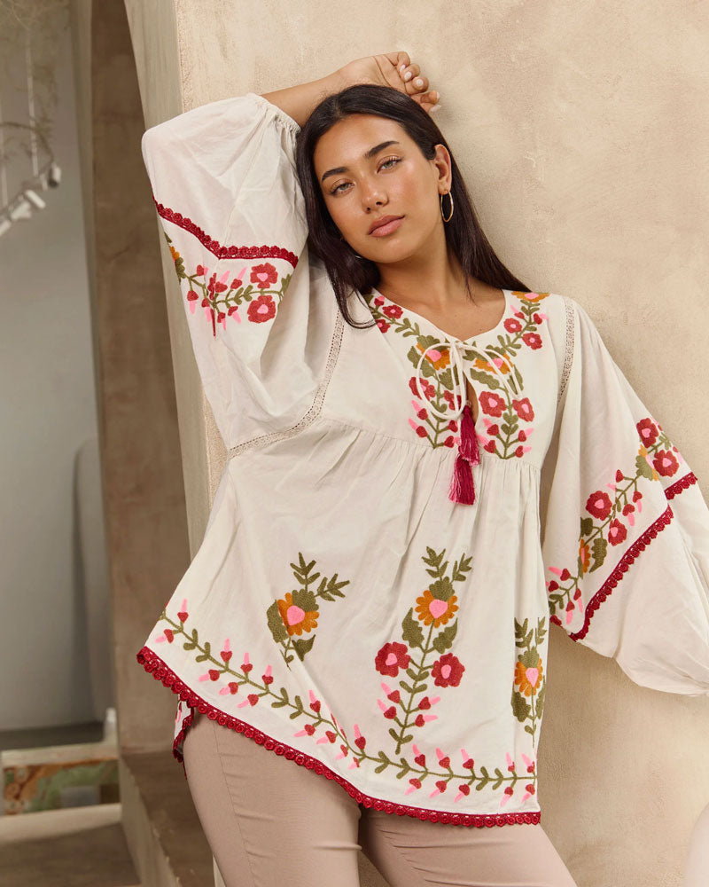 Bohemian Acacia blouse 1-4XL
