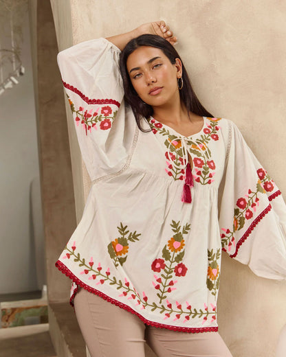 Bohemian Acacia blouse 1-4XL