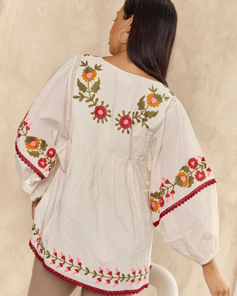 Bohemian Acacia blouse 1-4XL