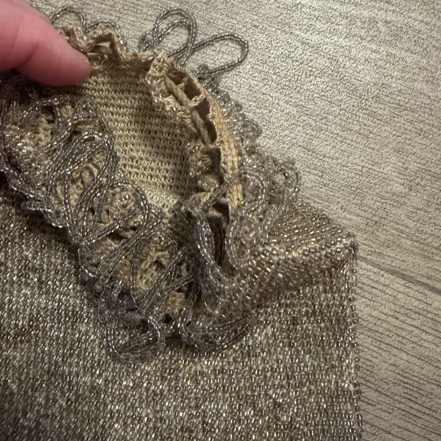 Misers gold beaded purse vintage