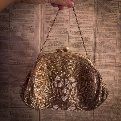 Vintage beaded clutch bag