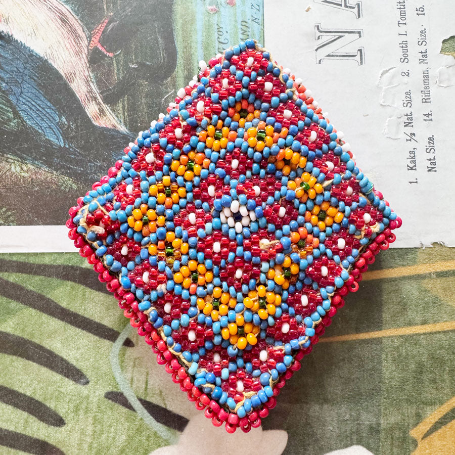 Diamond beaded purse