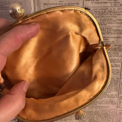 Vintage beaded clutch bag