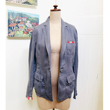Upcycled United Colours of Benetton linen jacket